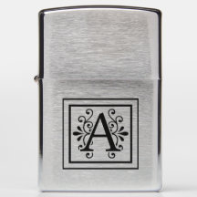Beschriften Sie ein Monogramm Zippo Feuerzeug