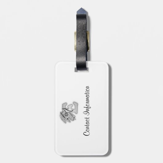 Beschriften Sie Gepäckanhänger (Rückseite vertikal)