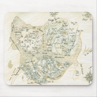 Beschriftete Karte von Trino Mousepad