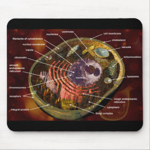 Beschriftete menschliche Zelle Mousepad