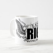 BESCHRIFTETER RECHTE-EXTREMIST KAFFEETASSE (Vorderseite Links)