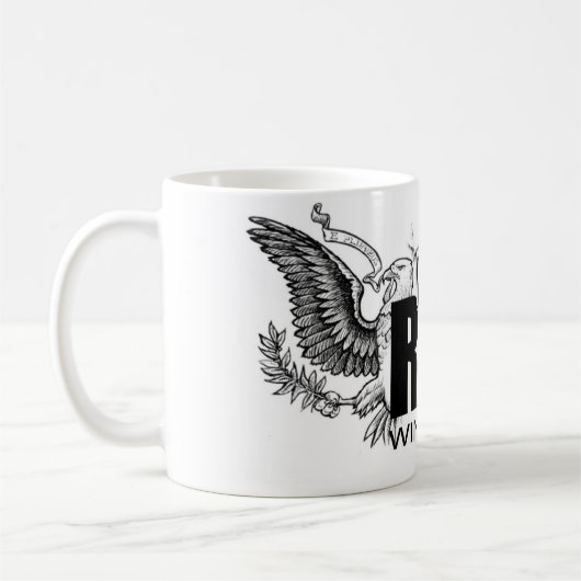 BESCHRIFTETER RECHTE-EXTREMIST KAFFEETASSE (Links)