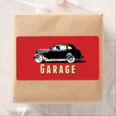 Beschriftung der Aufkleber für die Garage (Insitu)