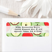 Beschriftung der grünen und roten Hälfte der Apple (Insitu)