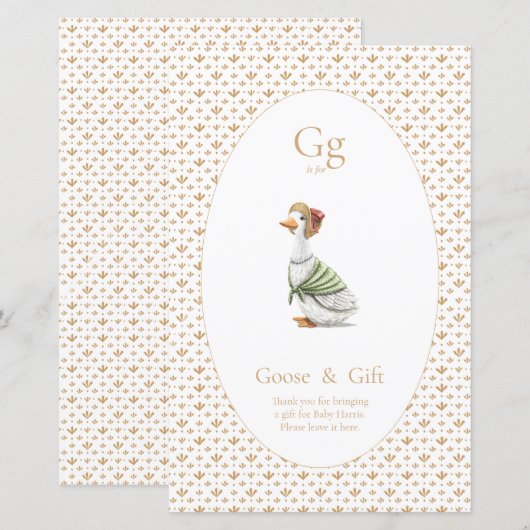 Beschriftung der Tabelle - Geschenke (Vorne/Hinten)