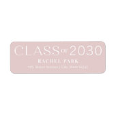 Beschriftung für den Abschluss mit schreibformatie (Vorne)