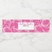 Beschriftungen/Anschlagwerbung Rosa-Wasser-Flasche Wasserflaschenetikett (Einzelnes Label)