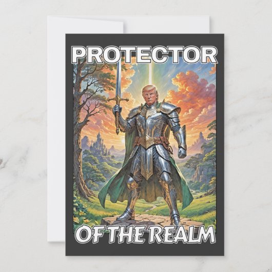 Beschützer des Reiches - Präsident Trump Einladung (Vorderseite)