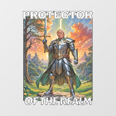 Beschützer des Reiches - Präsident Trump Fensteraufkleber (Blatt)