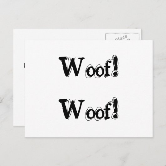 Beschwerde über Hundebarken Postkarte (Vorne/Hinten)