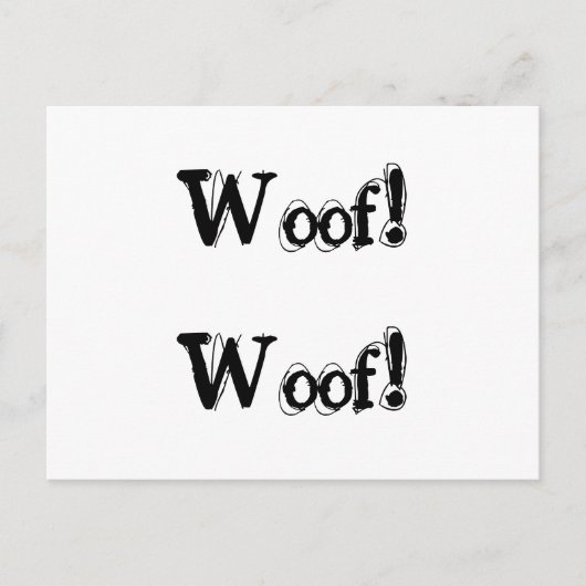 Beschwerde über Hundebarken Postkarte (Vorderseite)