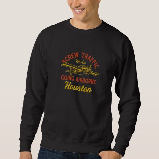 Beschwerdeabteilung Houston Spaß Texas Sweatshirt (Vorderseite)