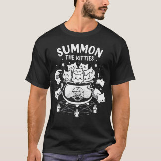 Beschwören Sie die Kätzchen - Hexerei Katze Ritual T-Shirt