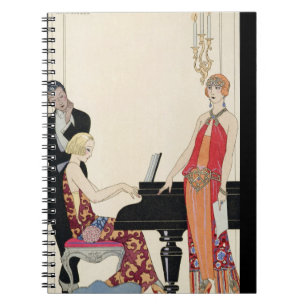 Beschwörung, Illustration für 'Gazette du Bon Ton' Notizblock