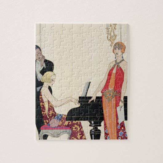 Beschwörung, Illustration für 'Gazette du Bon Ton' Puzzle (Vertikal)