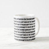 Beschwörungsformel-Tasse Kaffeetasse (VorderseiteRechts)