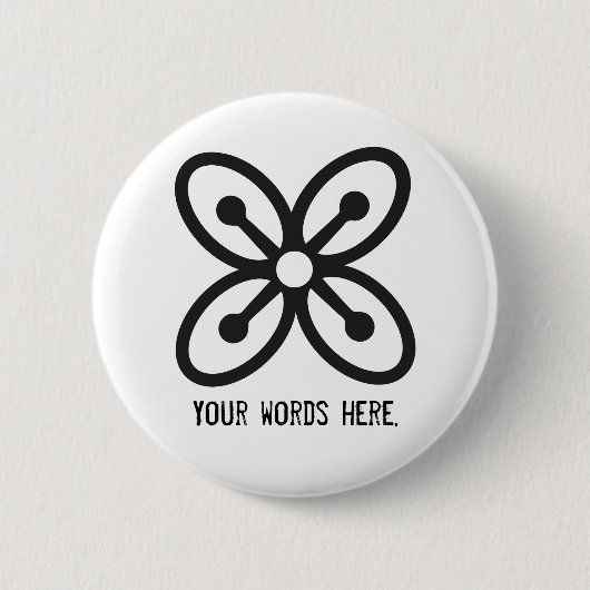 BESE SAKA | Symbol des Reichtums, Power, Überfluss Button (Vorderseite)