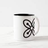 BESE SAKA | Symbol des Reichtums, Power, Überfluss Zweifarbige Tasse (VorderseiteRechts)