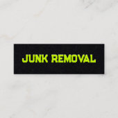 Beseitigung von Junk Mini Visitenkarte (Vorderseite)