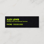 Beseitigung von Junk Mini Visitenkarte (Rückseite)