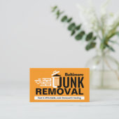 Beseitigung von Junk und Hauling Visitenkarte (Stehend Vorderseite)
