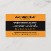 Beseitigung von Junk und Hauling Visitenkarte (Rückseite)