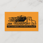 Beseitigung von Junk und Hauling Visitenkarte (Vorderseite)