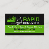 Beseitigung von Junk und Hauling Visitenkarte (Vorderseite)
