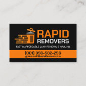 Beseitigung von Junk und Hauling Visitenkarte (Vorderseite)