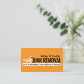 Beseitigung von Junk und Hauling Visitenkarte (Stehend Vorderseite)