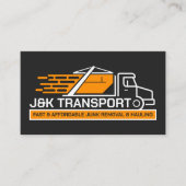Beseitigung von Junk und Hauling Visitenkarte (Vorderseite)