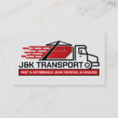 Beseitigung von Junk und Hauling Visitenkarte (Vorderseite)