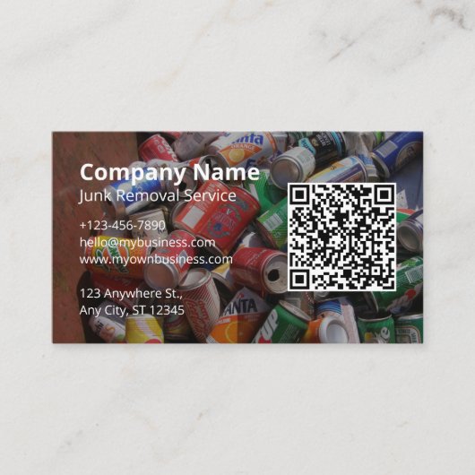 Beseitigung von Junk Visitenkarte (Vorderseite)