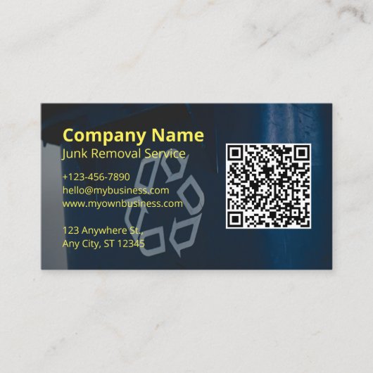 Beseitigung von Junk Visitenkarte (Vorderseite)