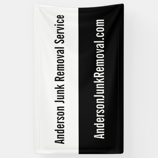 Beseitigung von schwarzen und weißen Werbungstrott Banner (Vertikal)