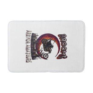 Besen Amateure Sensenmann Motorrad Halloween R Badematte