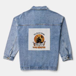 Besen brach Band-Direktor Halloween Spukhaus Jeansjacke