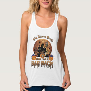 Besen Brach Bar Rückseite Halloween Spukhaus Hexe Tank Top