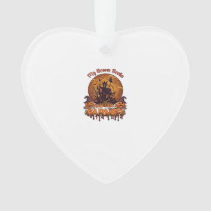 Besen Brach Bauer Halloween Hexe Spukhaus P Ornament
