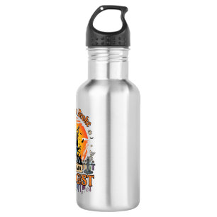 Besen Brach Biologe Halloween Verlassenes Schloss  Edelstahlflasche
