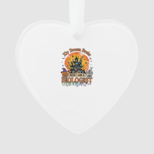 Besen Brach Biologe Halloween Verzaubertes Schloss Ornament