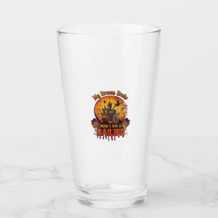 Besen brach Gerichtsvollzieher Halloween Geist Ger Glas