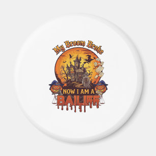 Besen brach Gerichtsvollzieher Halloween Geist Ger Magnet