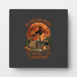 Besen brach Halloween Hexe Camping Zelt Lagerfeuer Fotoplatte