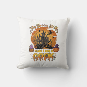 Besen Brach Koch Halloween Spukhaus Kessel Kissen