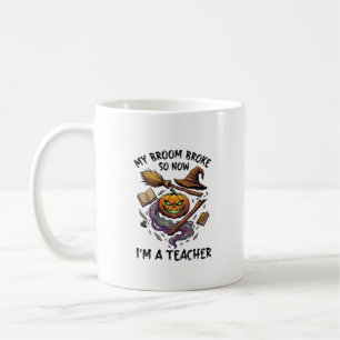 Besen Brach Lehrer Halloween Kürbis Hexenhut Bo Kaffeetasse