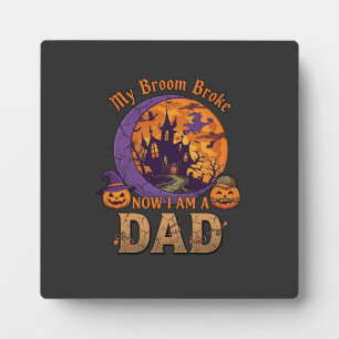 Besen Brach Papa Halloween Spukhaus Schnurrbart P Fotoplatte