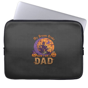 Besen Brach Papa Halloween Spukhaus Schnurrbart P Laptopschutzhülle