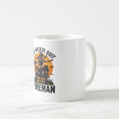 Besen brach Vorarbeiter Hexencrew Halloween-Design Kaffeetasse (VorderseiteRechts)