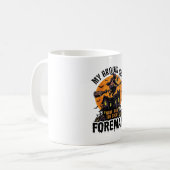 Besen brach Vorarbeiter Hexencrew Halloween-Design Kaffeetasse (Vorderseite Links)